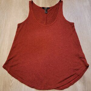 Forever 21 Womans Red Knit Tank Top Size Small